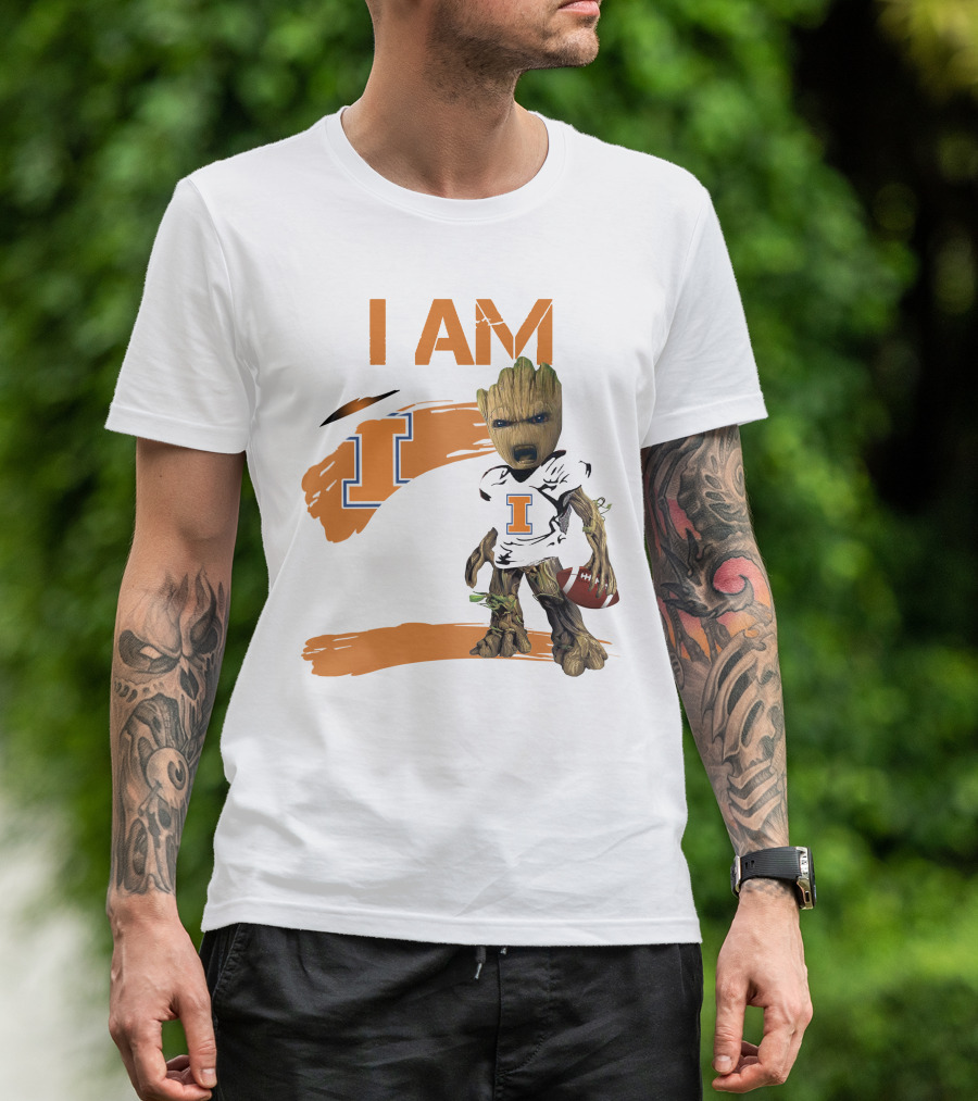 I Am Illinois Football Groot T-Shirt