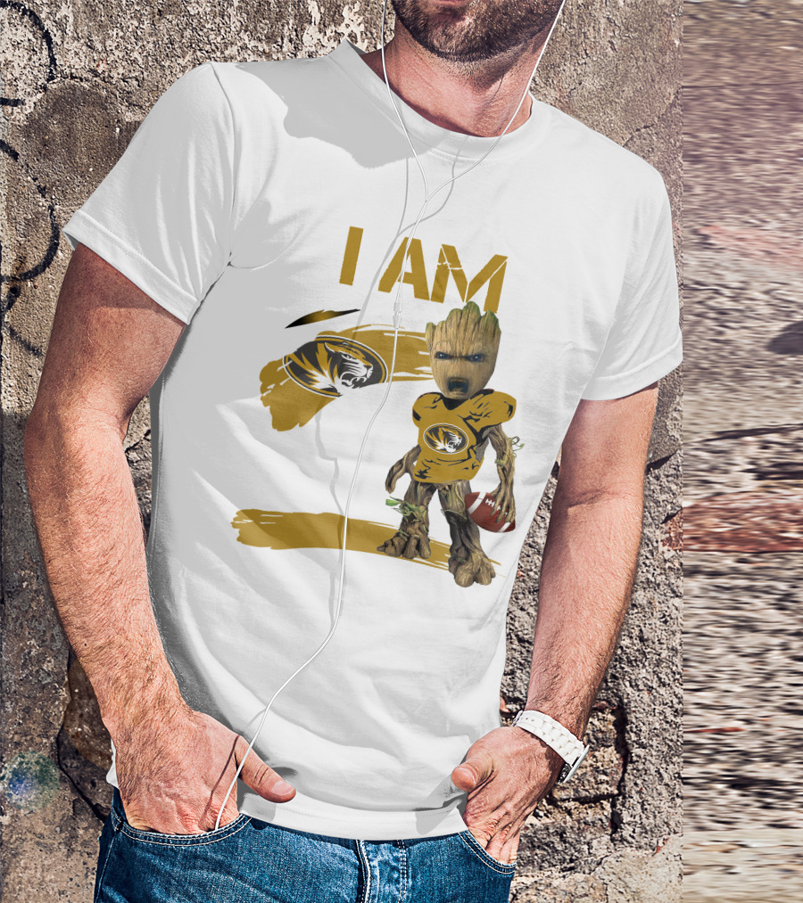 I AM Missouri Football Tiger Groot T-Shirt