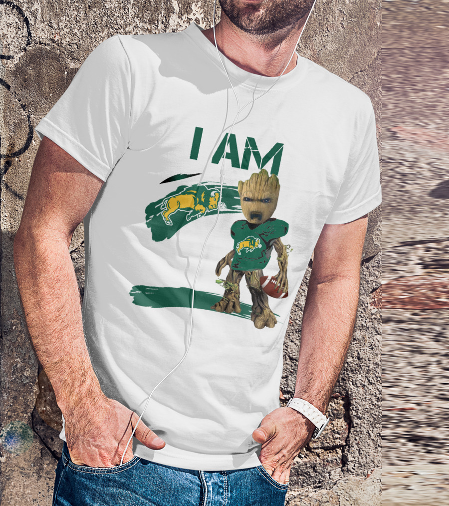 I AM North Dakota State Bison Football Groot T-Shirt