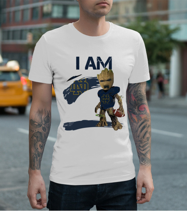 I AM Notre Dame ND Football Groot T-Shirt