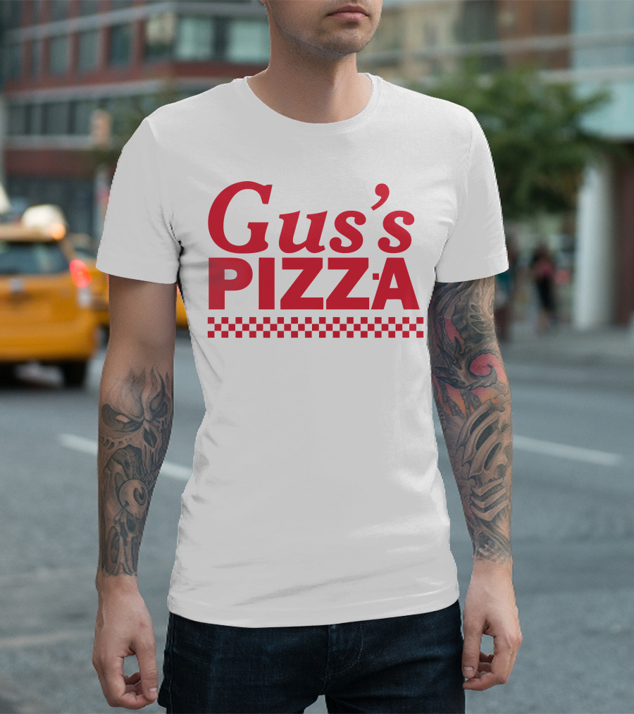 Gus's Pizza Checkered T-Shirt