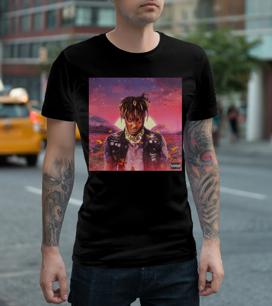 Juice Wrld Legends Never Die Album Cover Parental Advisory T-Shirt