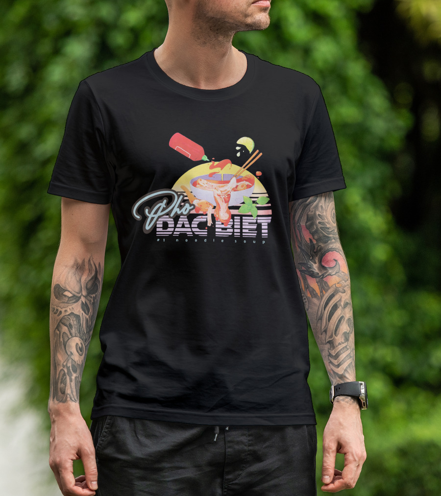 Pho Dac Biet Noodle Soup Bibisama Vibrant Bowl T-Shirt
