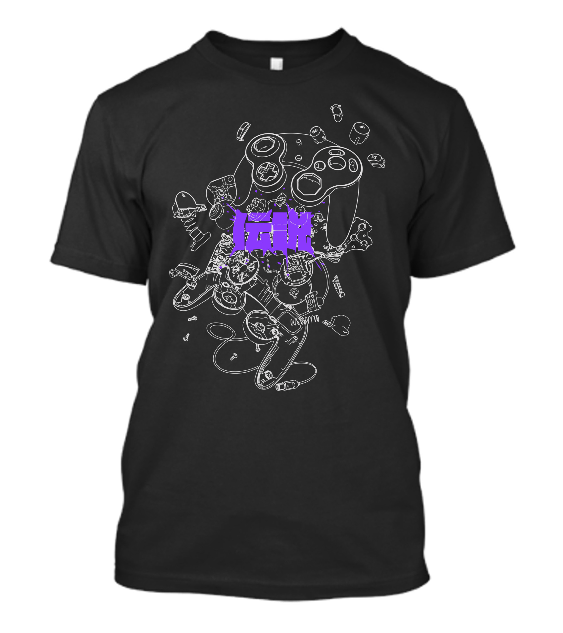 Bibisama LEGENDARY Broken Game Controller Blueprint T-Shirt
