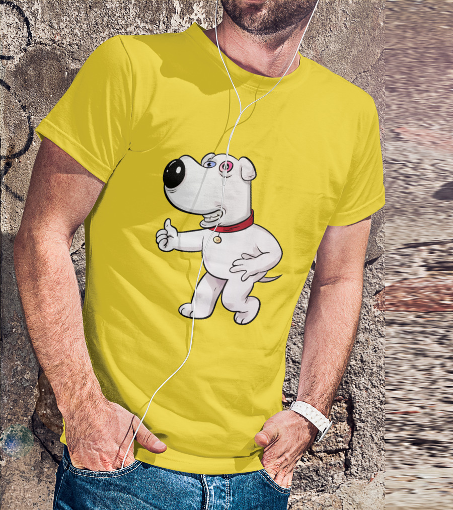Brian Griffin Psychedelic Style Family Guy Character T-Shirt