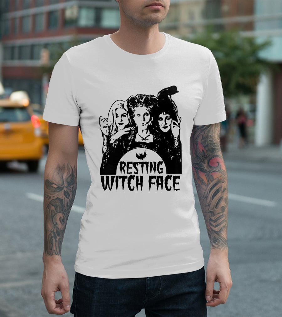 Resting Witch Face Sanderson Sisters Halloween Trio T-Shirt