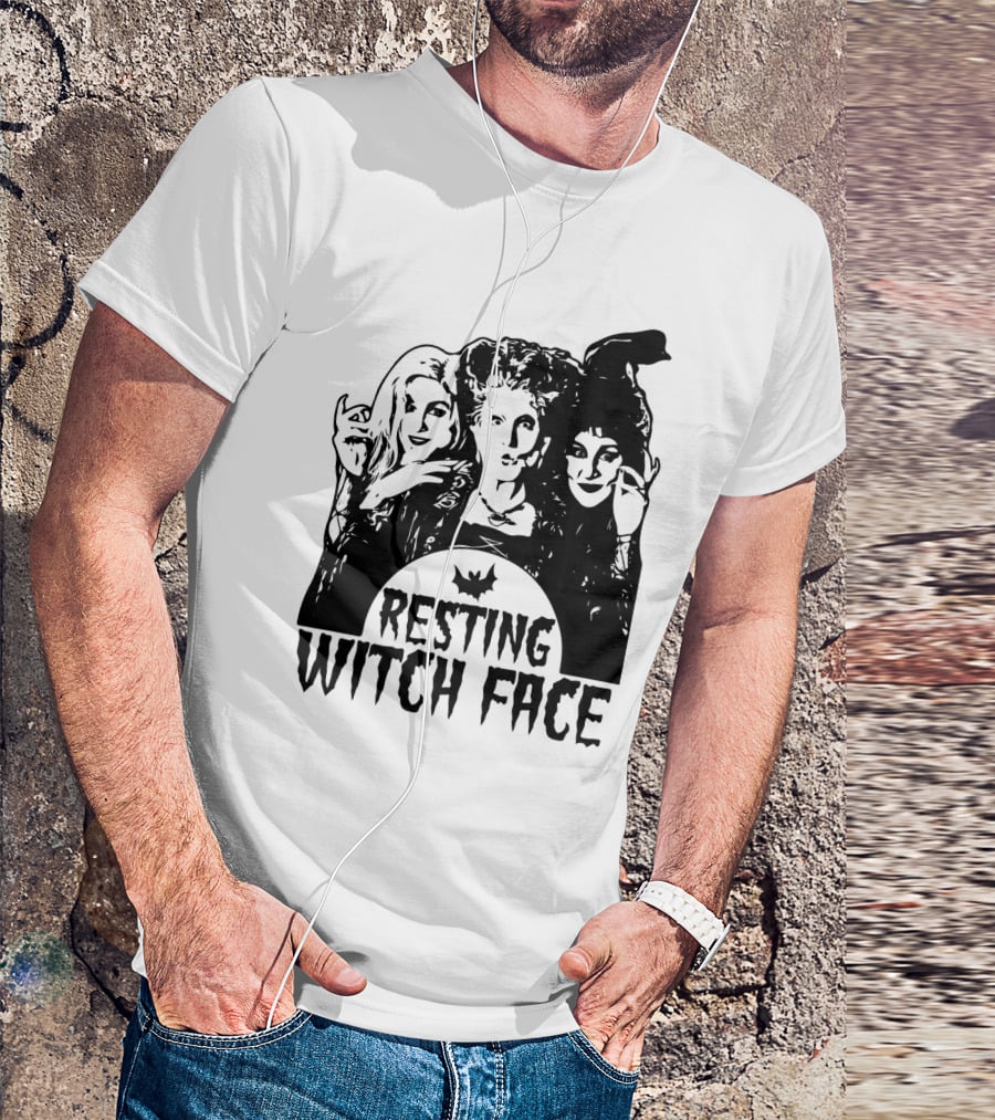 Resting Witch Face Sanderson Sisters Halloween Trio T-Shirt