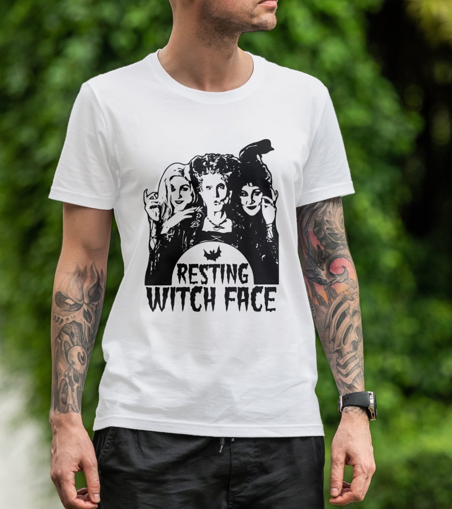 Resting Witch Face Sanderson Sisters Halloween Trio T-Shirt