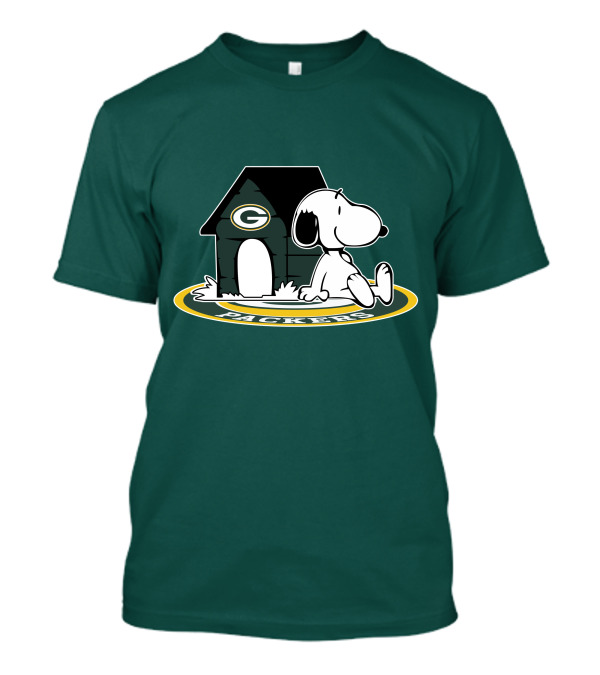 Green Bay Packers Football Fan Now And Forever Peanuts Snoopy T-Shirt