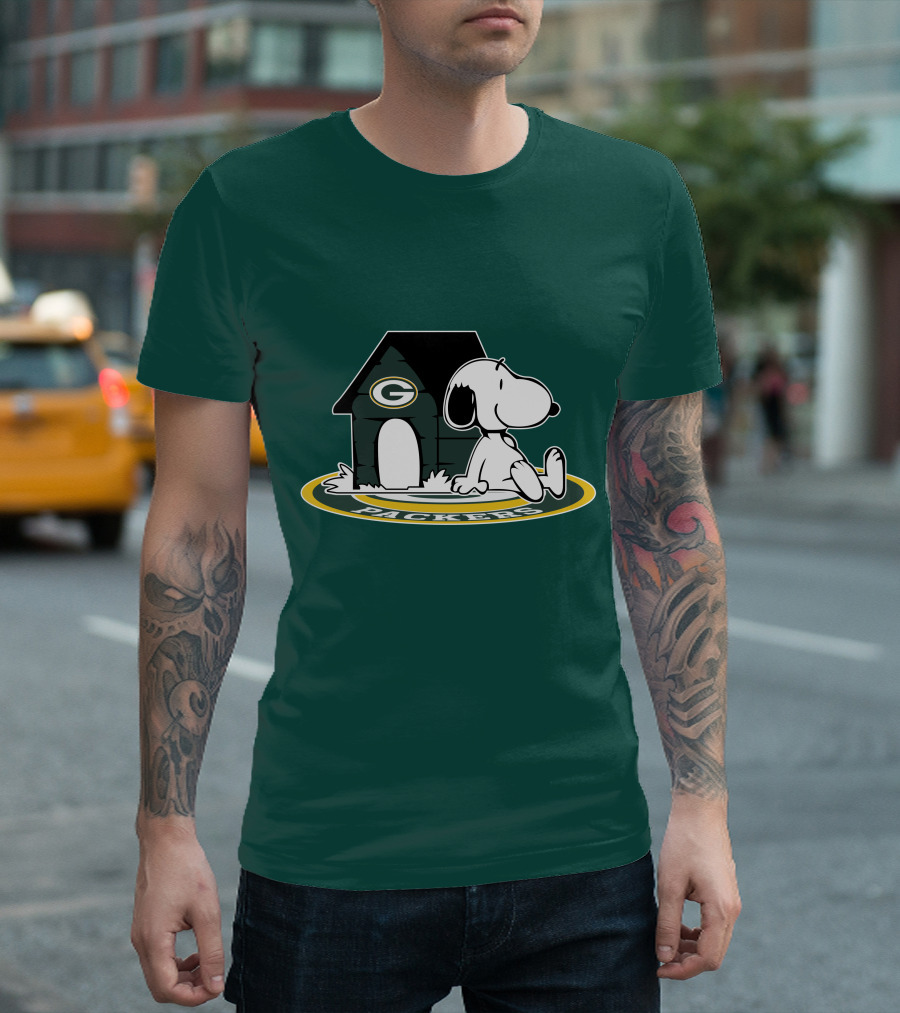Green Bay Packers Football Fan Now And Forever Peanuts Snoopy T-Shirt