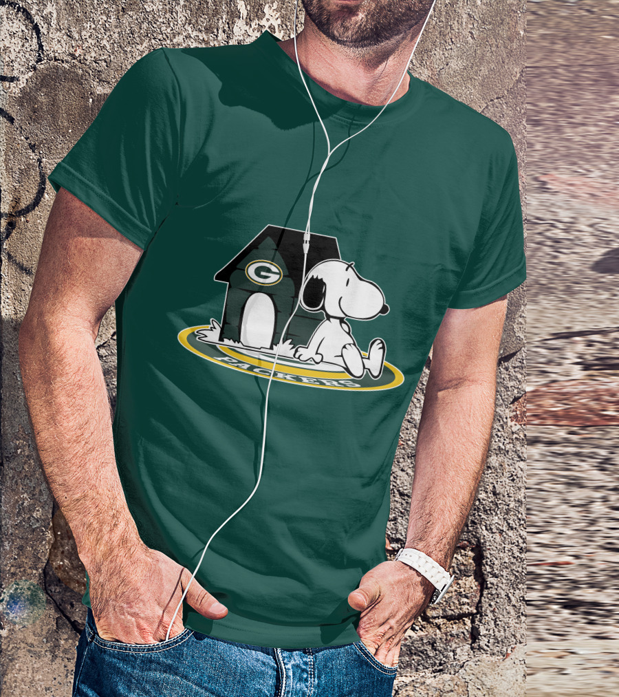Green Bay Packers Football Fan Now And Forever Peanuts Snoopy T-Shirt