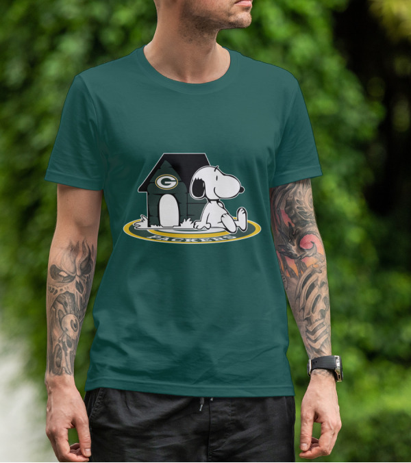 Green Bay Packers Football Fan Now And Forever Peanuts Snoopy T-Shirt