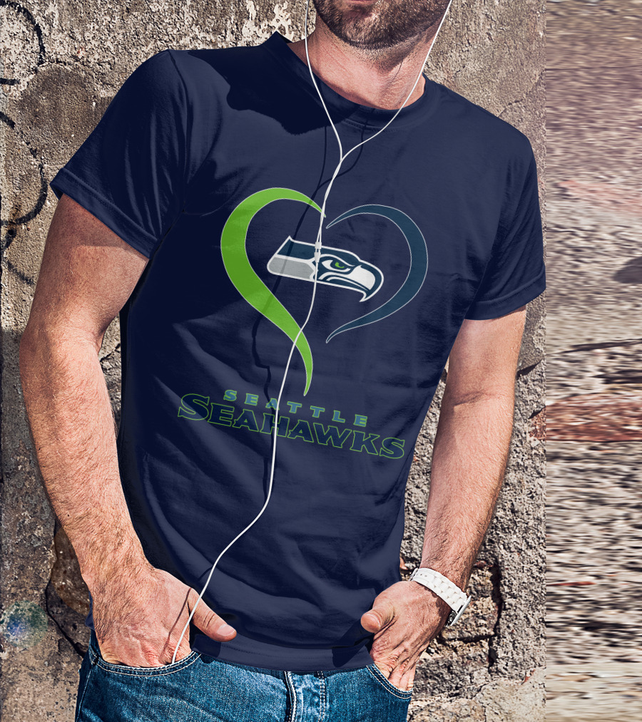 Seattle Seahawks Heart T-Shirt