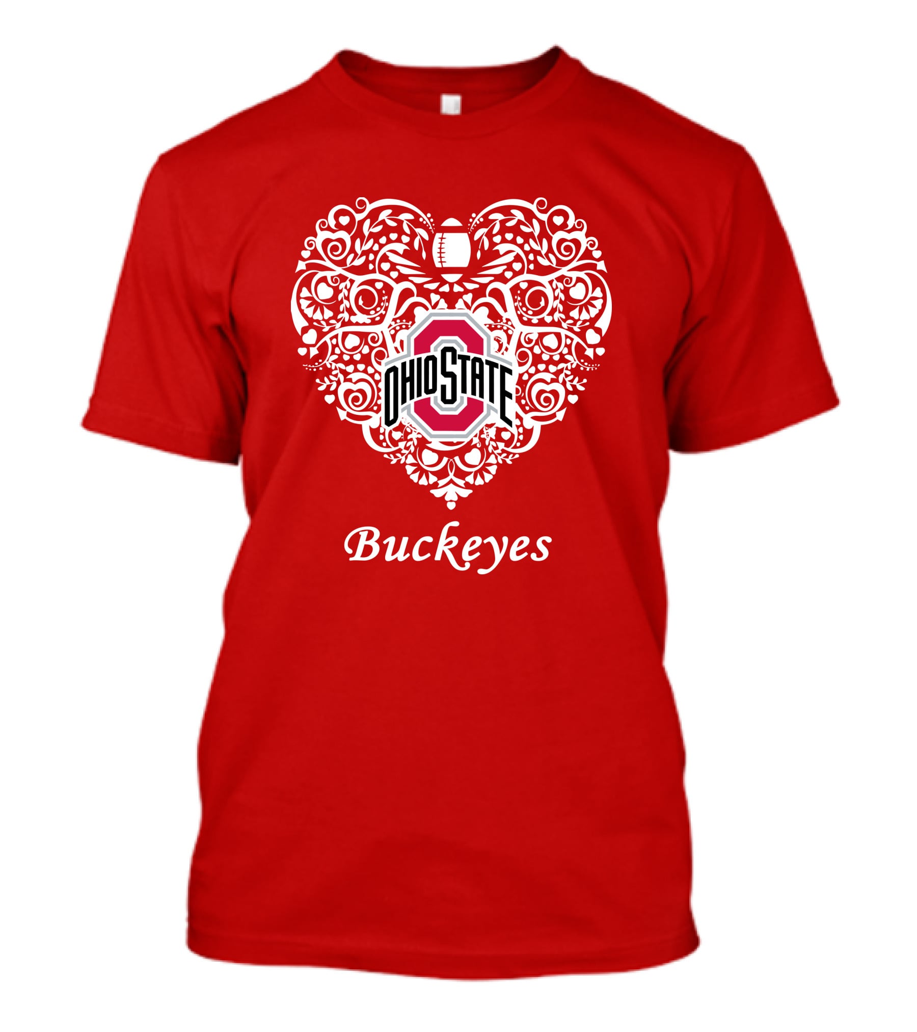 Ohio State Buckeyes Heart T-Shirt