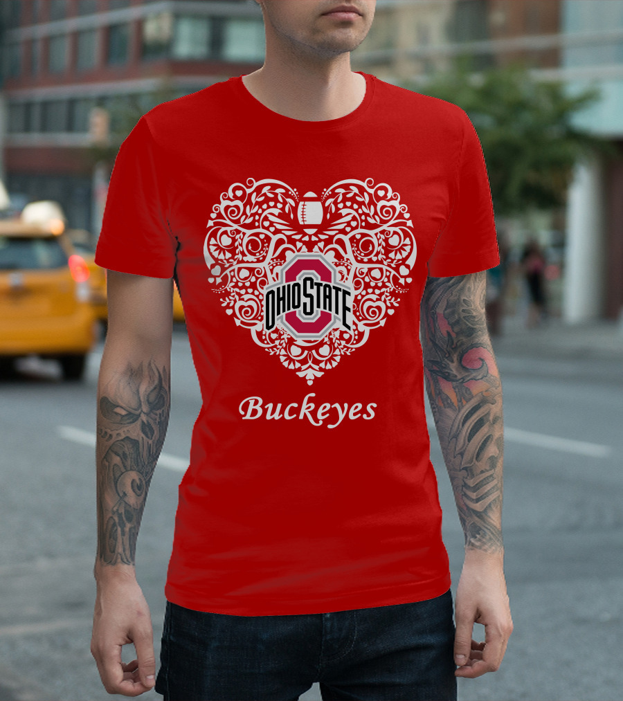 Ohio State Buckeyes Heart T-Shirt
