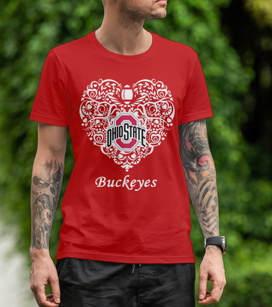 Ohio State Buckeyes Heart T-Shirt