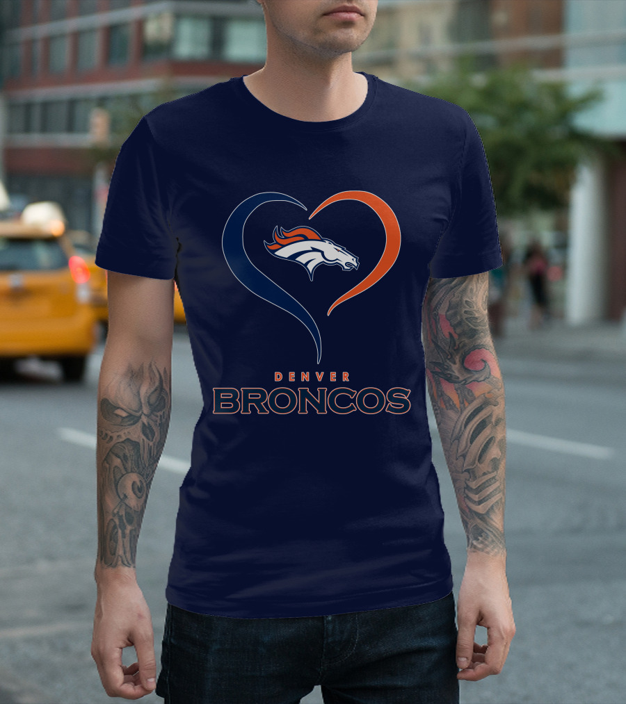 Denver Broncos Heart Logo in My Heart T-Shirt