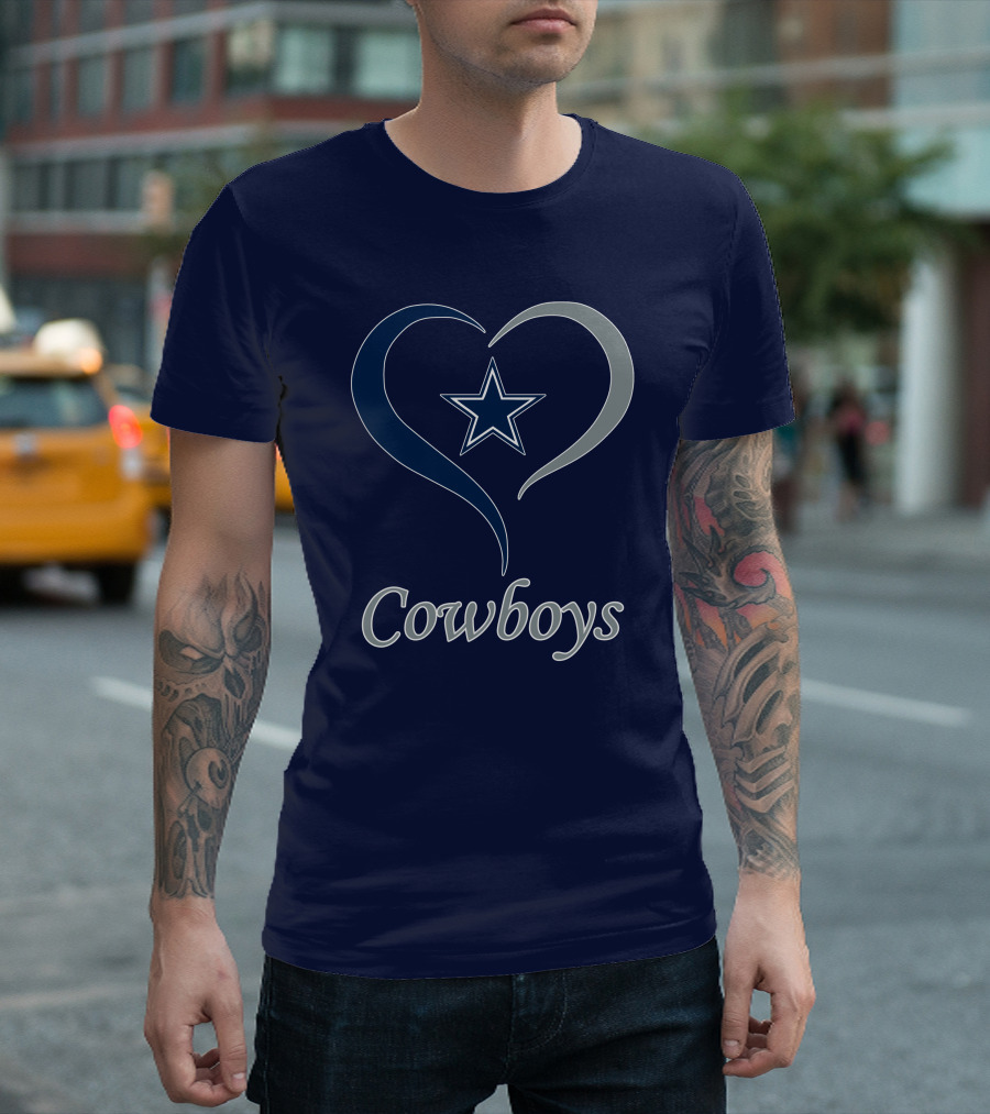 Cowboys Star Heart T-Shirt