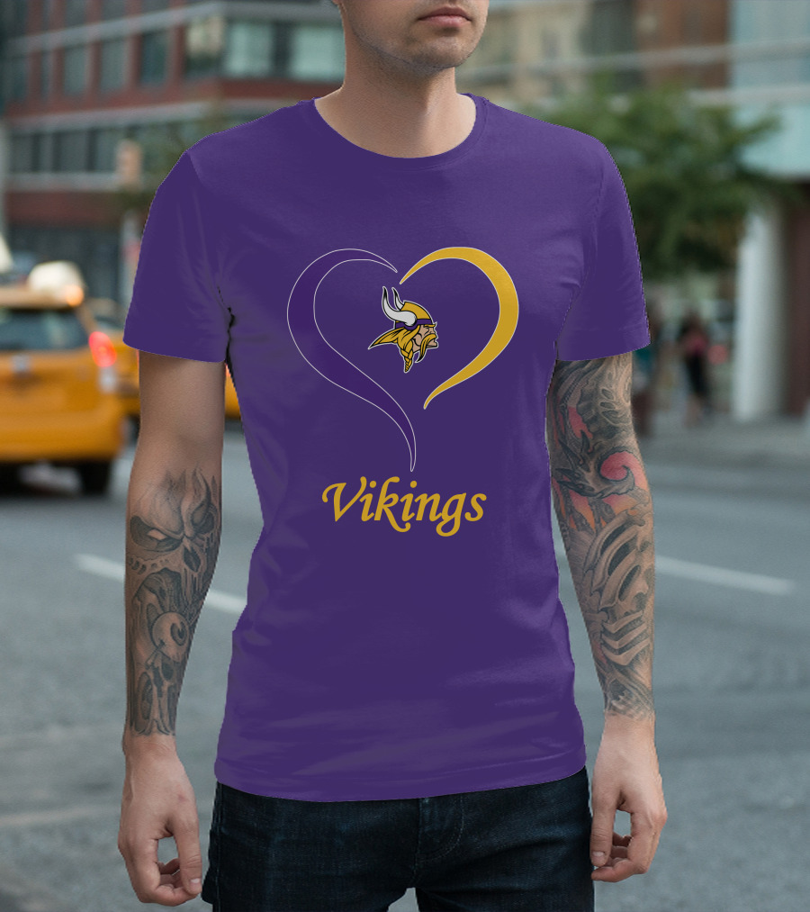 Minnesota Vikings Heart Logo in My Heart T-Shirt