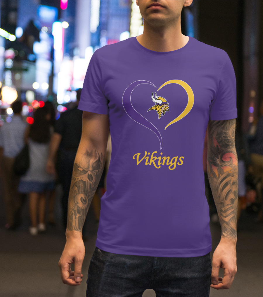 Minnesota Vikings Heart Logo In My Heart T-Shirt