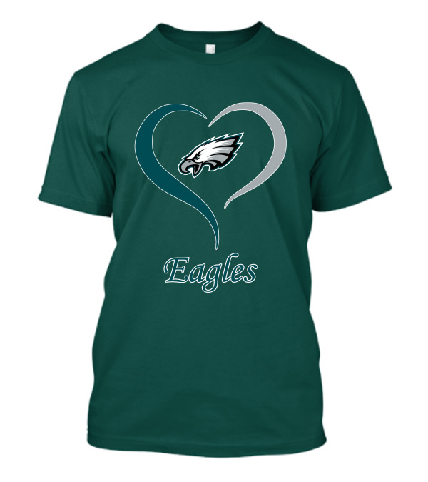 Eagles Heart Emblem With Philadelphia Iconic T-Shirt