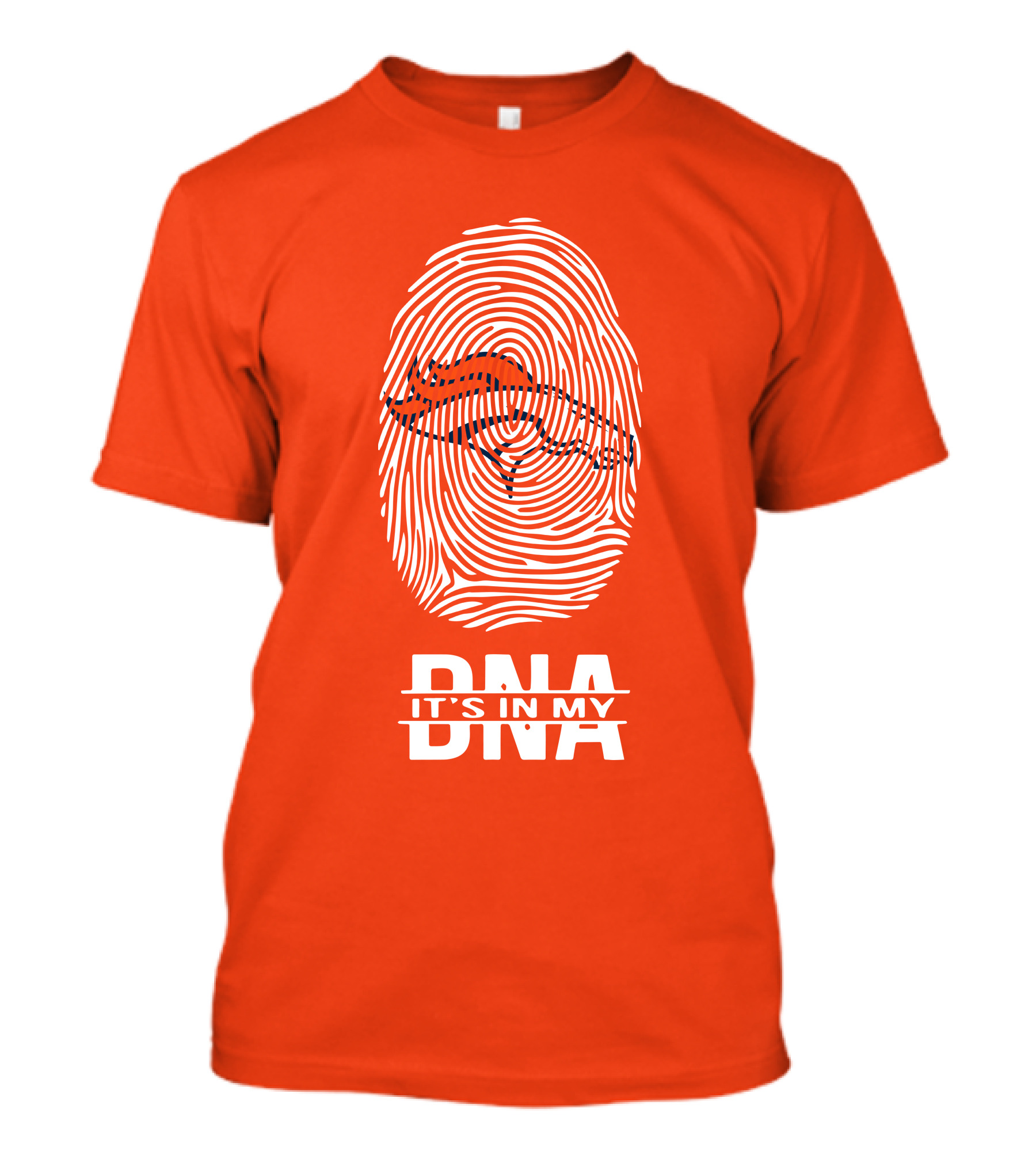 Denver Broncos DNA Fingerprint Emblem It's In My DNA T-Shirt