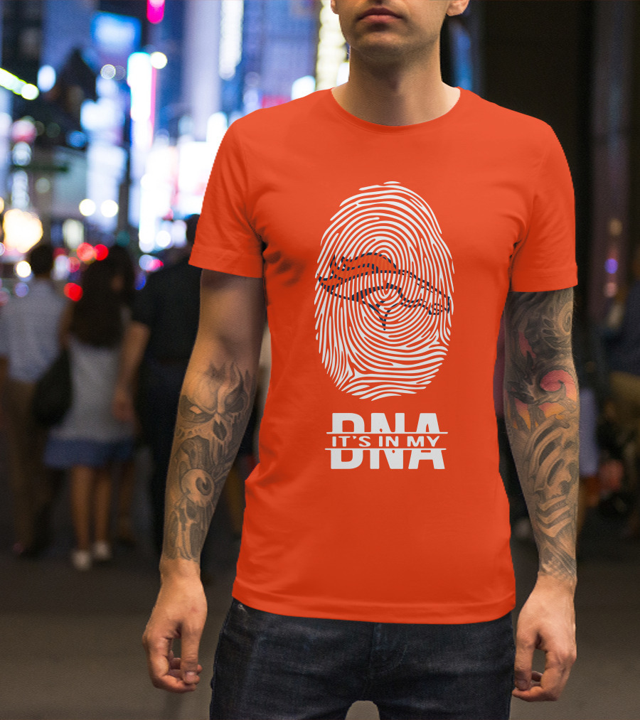 Denver Broncos DNA Fingerprint Emblem It's In My DNA T-Shirt