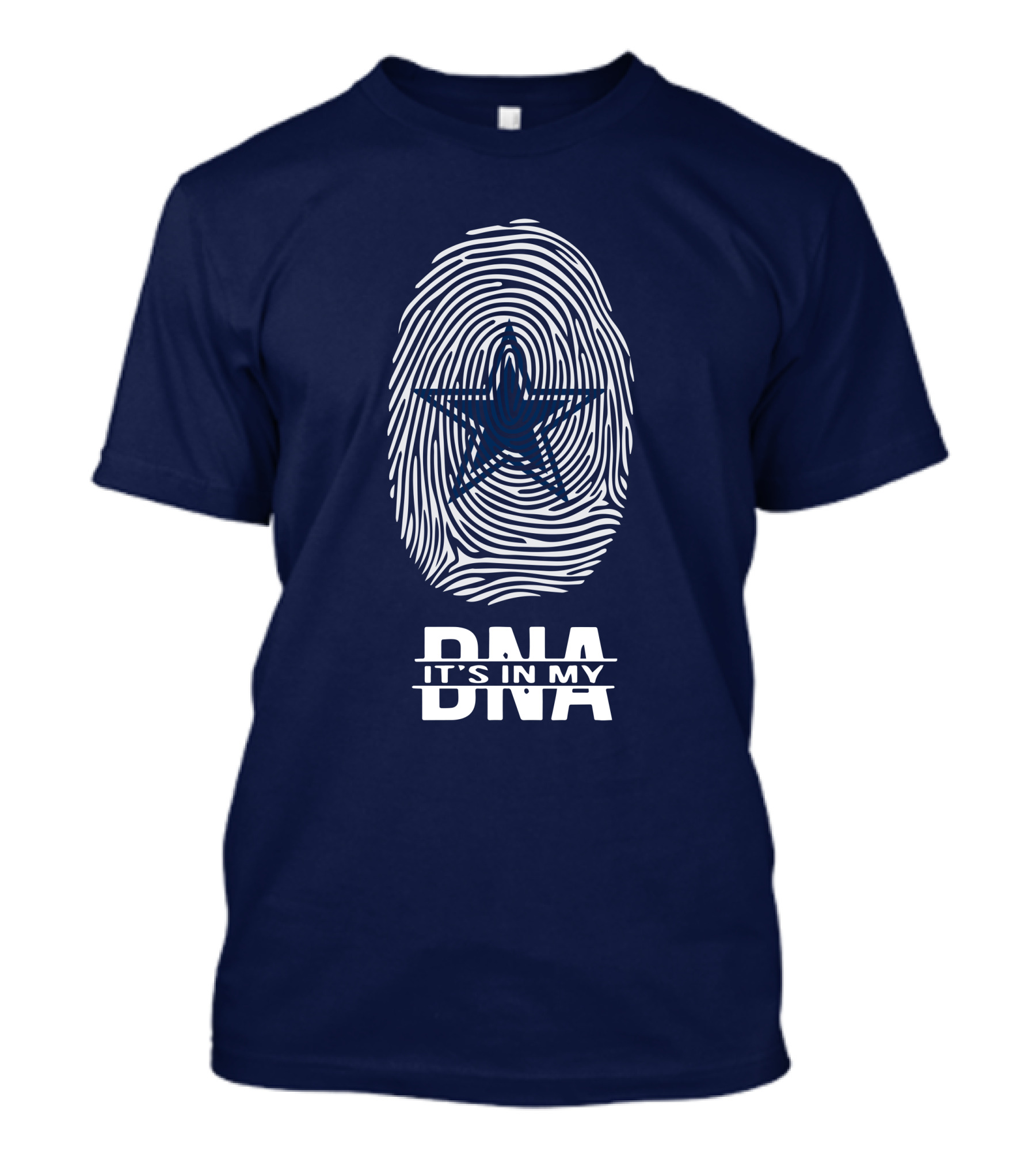 Dallas Cowboys It's In My Dna Fingerprint Star T-Shirt