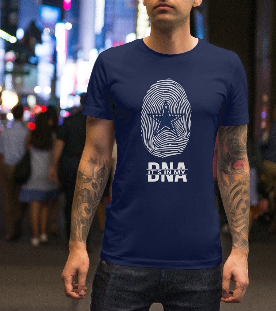 Dallas Cowboys It's In My Dna Fingerprint Star T-Shirt