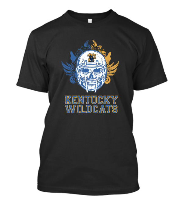 Kentucky Wildcats Skull Football Helmet T-Shirt