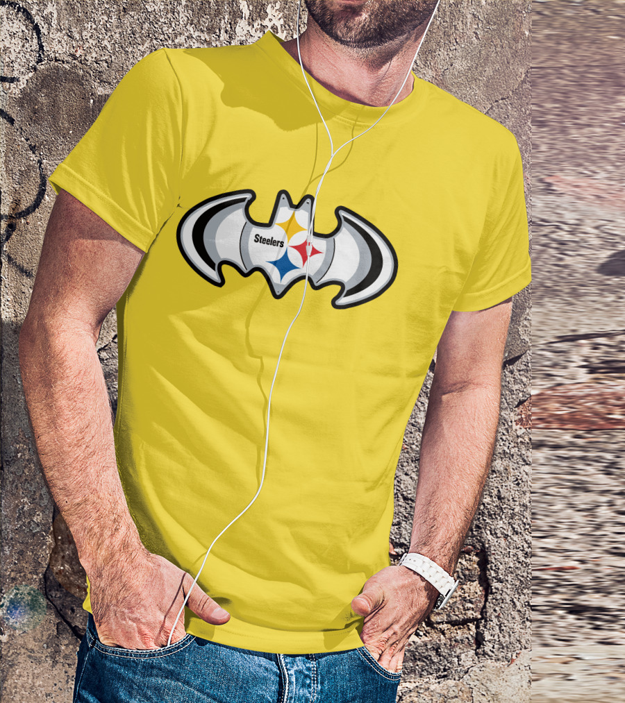 Steelers Batman Logo Pittsburgh Steelers Are Coming T-Shirt