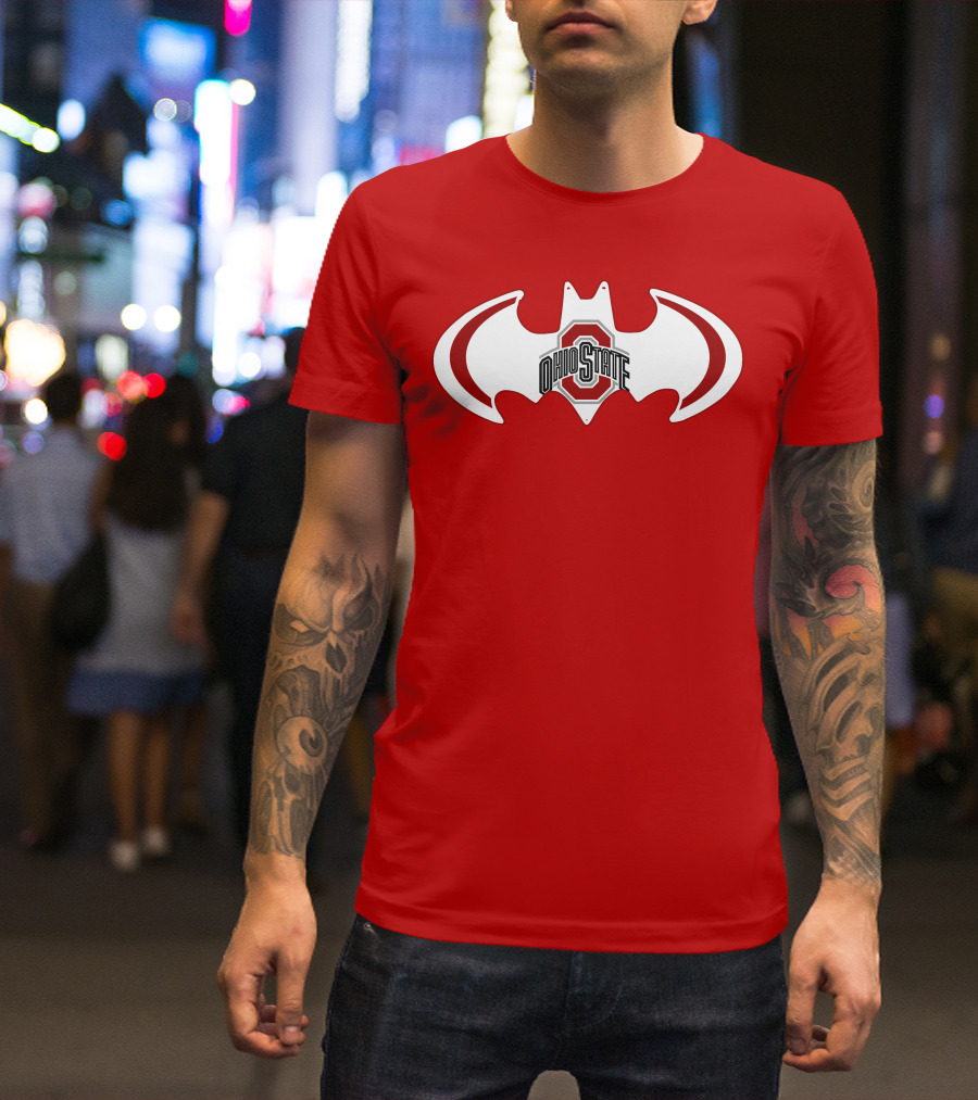 Ohio State Buckeyes Batman Concept T-Shirt