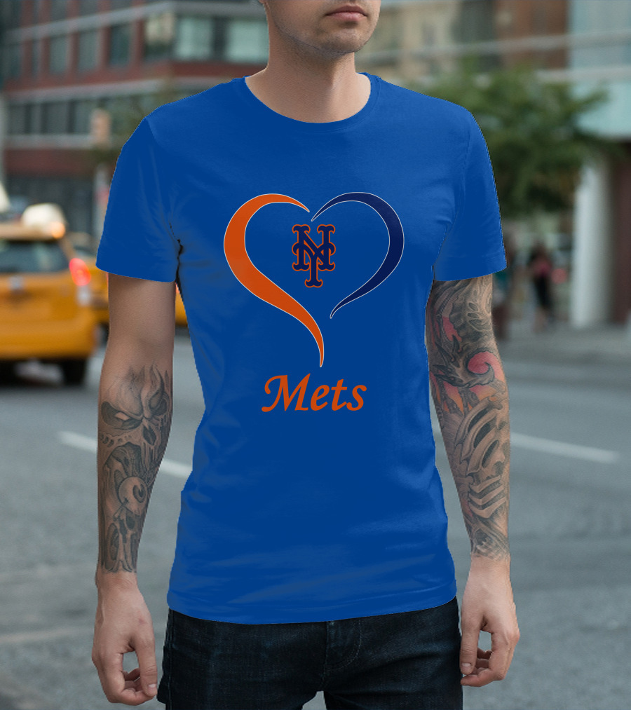 New York Mets Heart Logo Mets T-Shirt