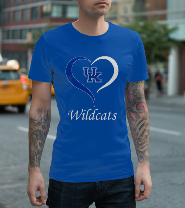 UK Wildcats Heart Wildcats T-Shirt