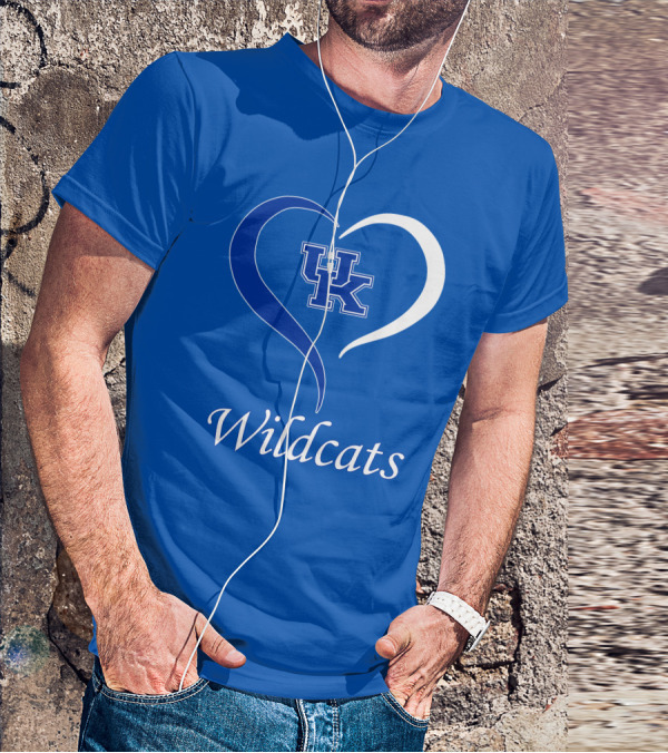 UK Wildcats Heart Wildcats T-Shirt