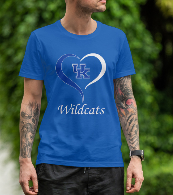 UK Wildcats Heart Wildcats T-Shirt