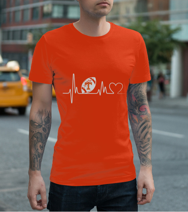Tennessee Volunteers Football Heartbeat T-Shirt