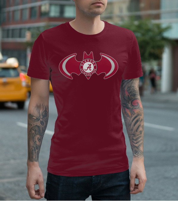 Alabama Crimson Tide Bat Symbol T-Shirt