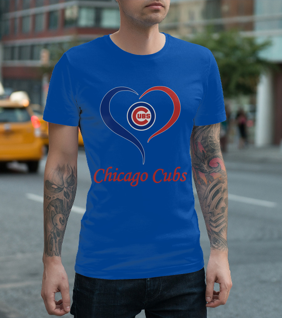 Chicago Cubs Heart Symbol Cubs T-Shirt