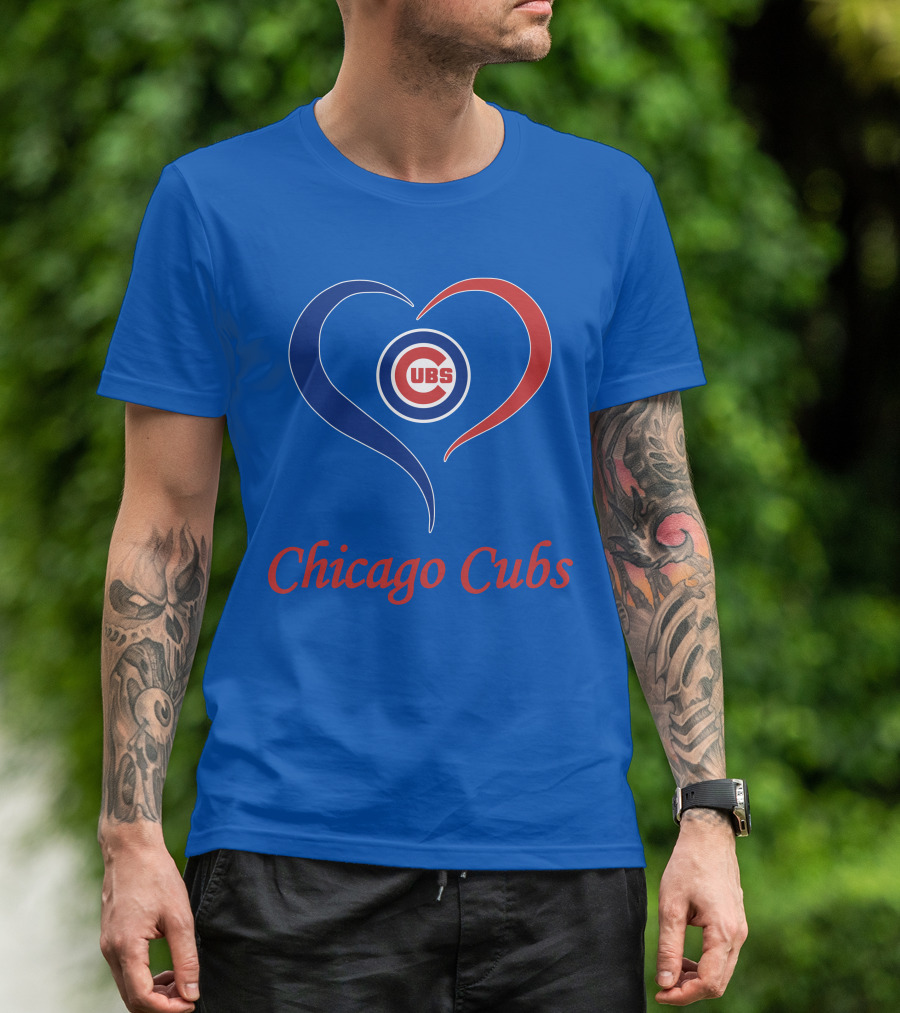 Chicago Cubs Heart Symbol Cubs T-Shirt