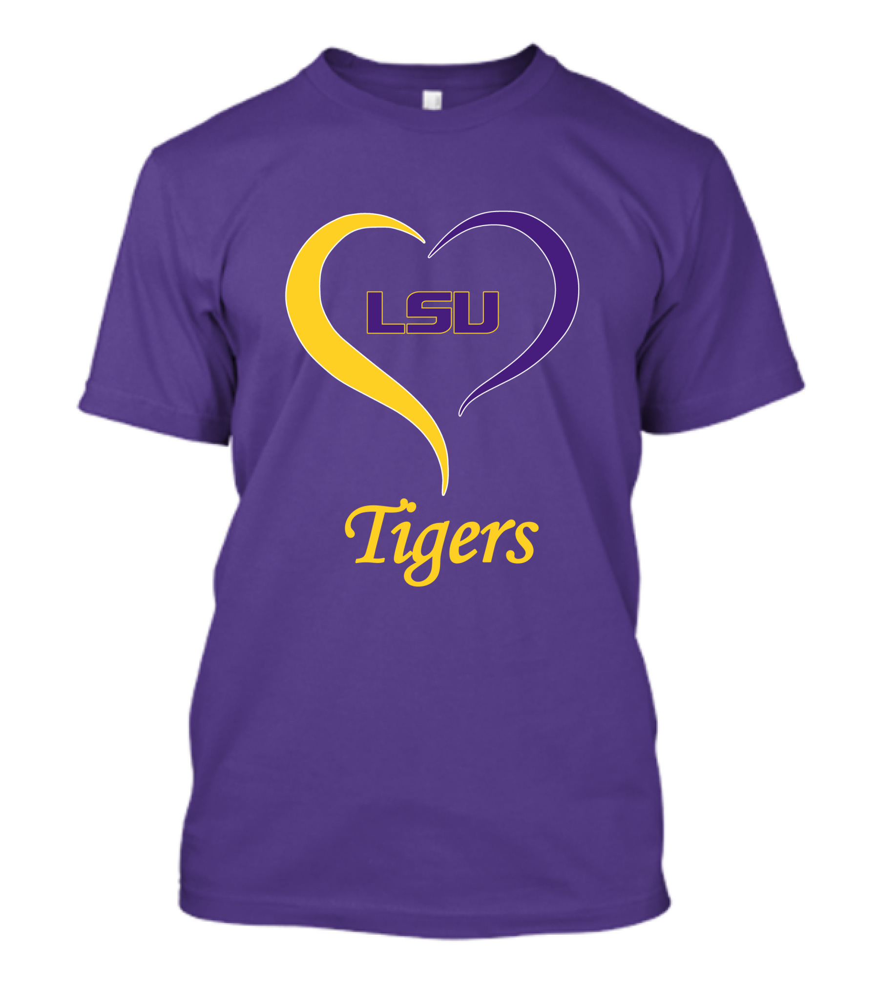LSU Tigers Heart Symbol Pride T-Shirt
