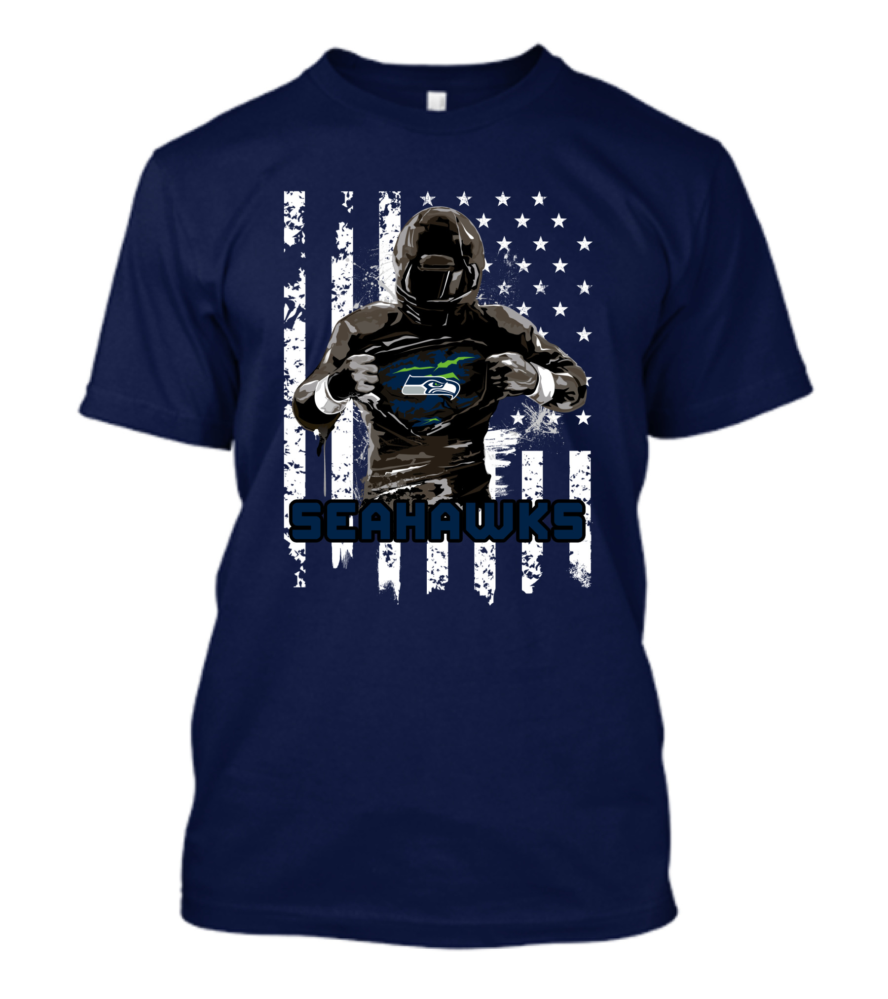 SEATTLE SEAHAWKS PLAYER PRIDE FLAG T-Shirt