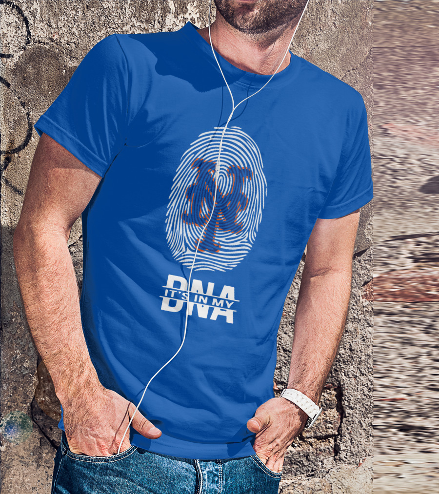 New York Mets Fingerprint Logo It's In My DNA T-Shirt