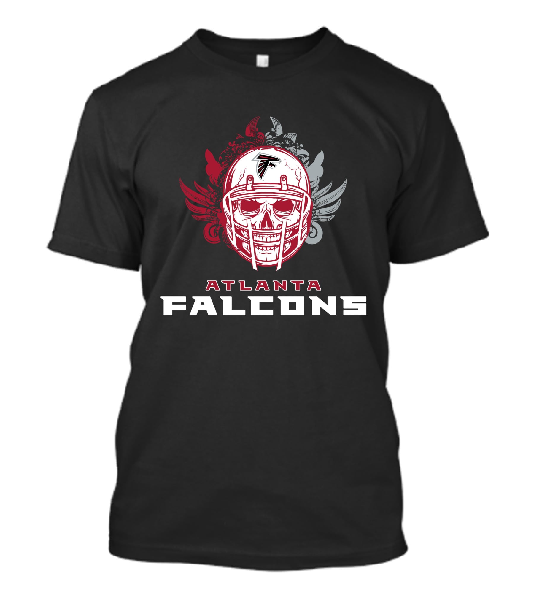 Atlanta Falcons Skull Helmet T-Shirt