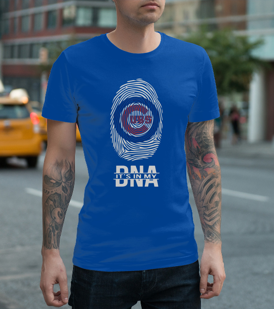 Chicago Cubs It's In My Dna Fingerprint T-Shirt