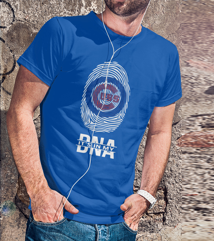 Chicago Cubs It's In My Dna Fingerprint T-Shirt