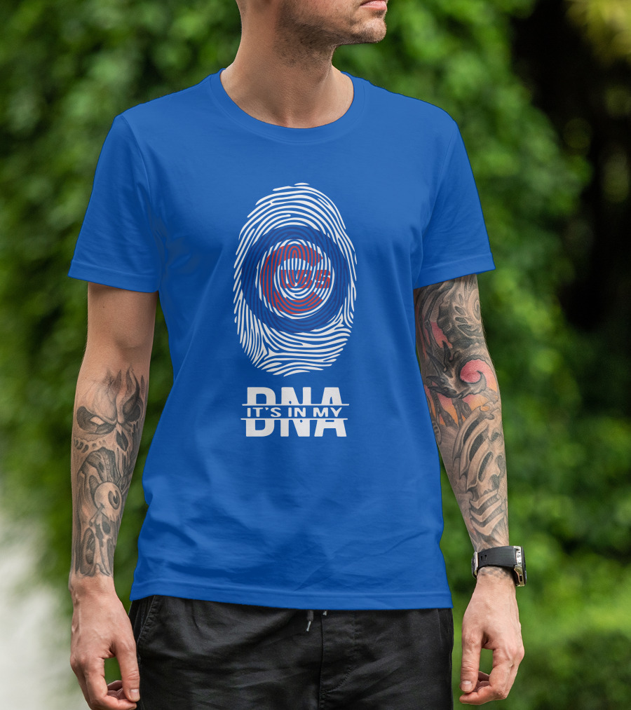 Chicago Cubs It's In My Dna Fingerprint T-Shirt