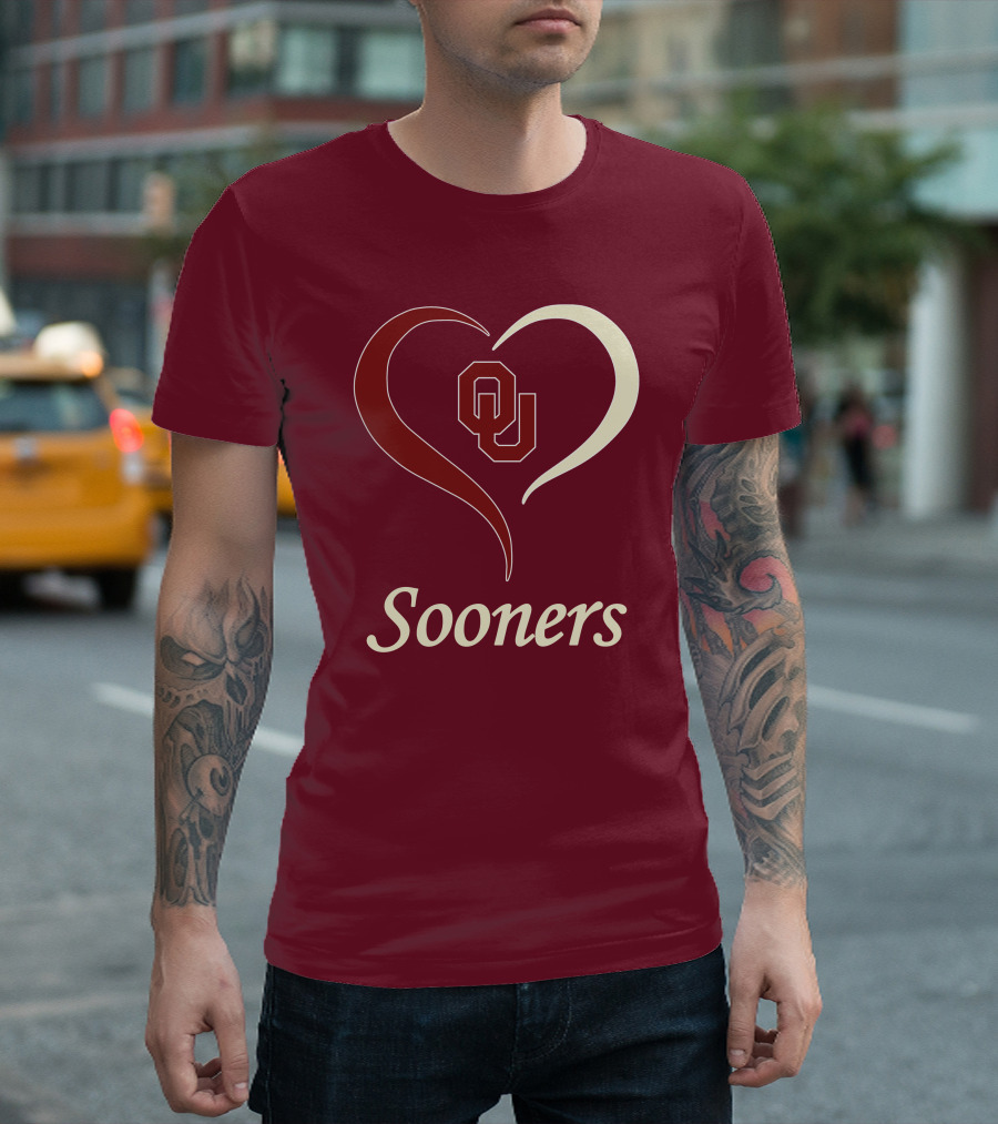 Sooners OU Heart T-Shirt