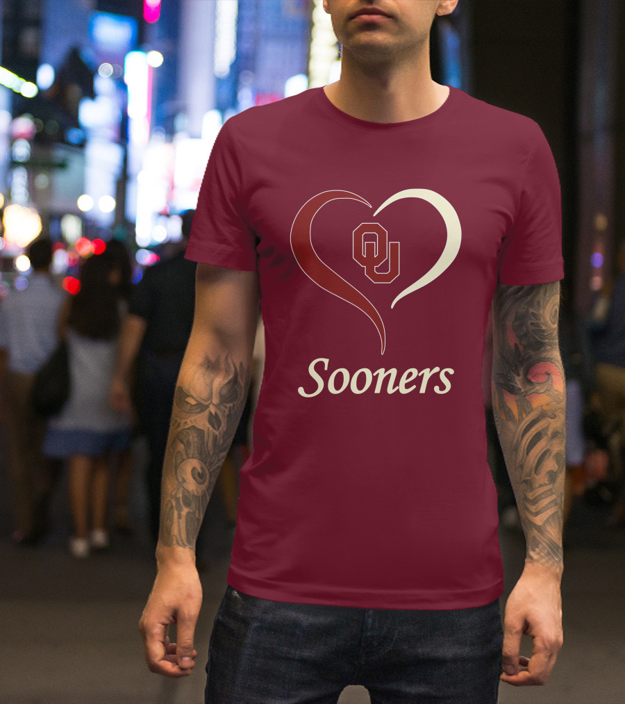 Sooners OU Heart T-Shirt
