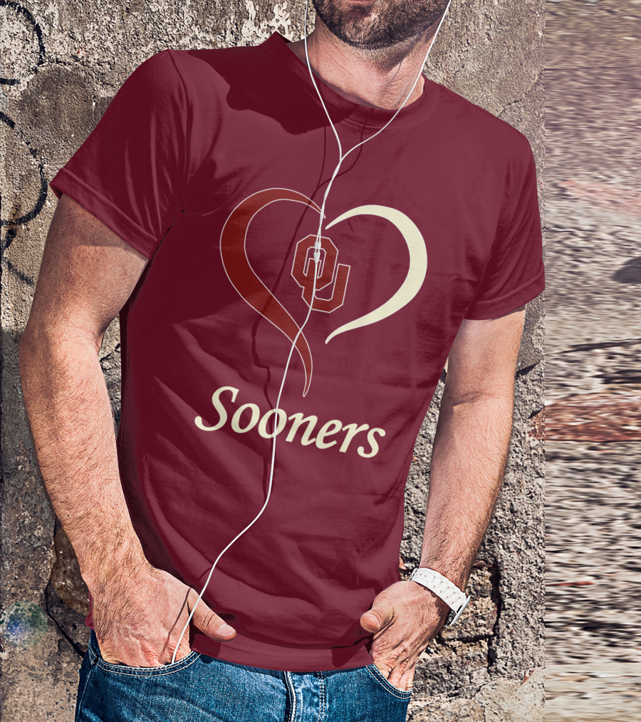 Sooners OU Heart T-Shirt